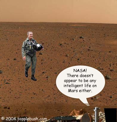 Bush Landing on Mars