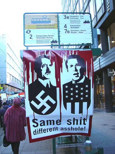 Bush/Hitler Banner