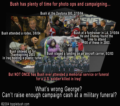 Bush campaigning
