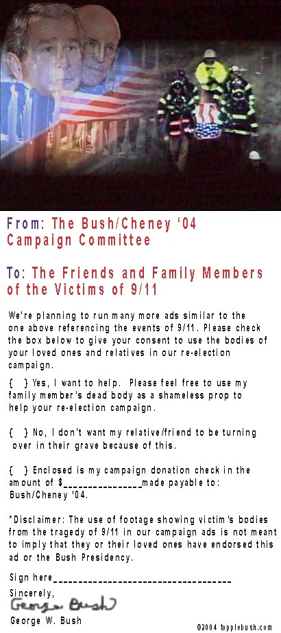 Bush/Cheney campaign survey