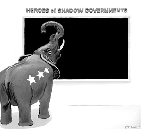 Heroes of shadow governments