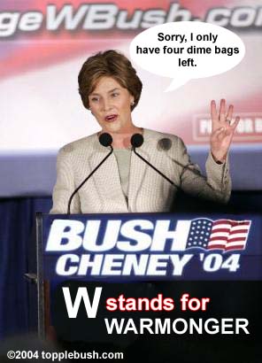 Laura Bush campaigning