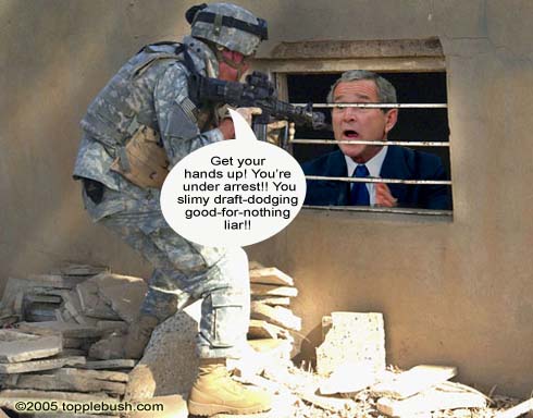 Soldier hunts Bush