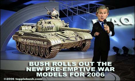 Bush rolls out new war model