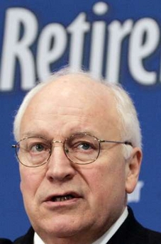 Cheney,  Retire!