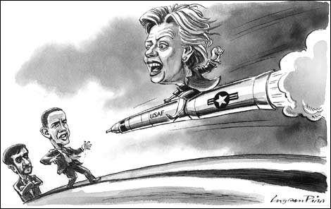 Hillary goes nuclear