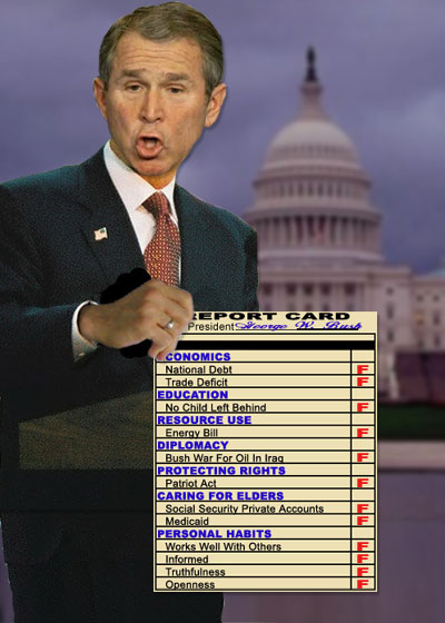Bush report card